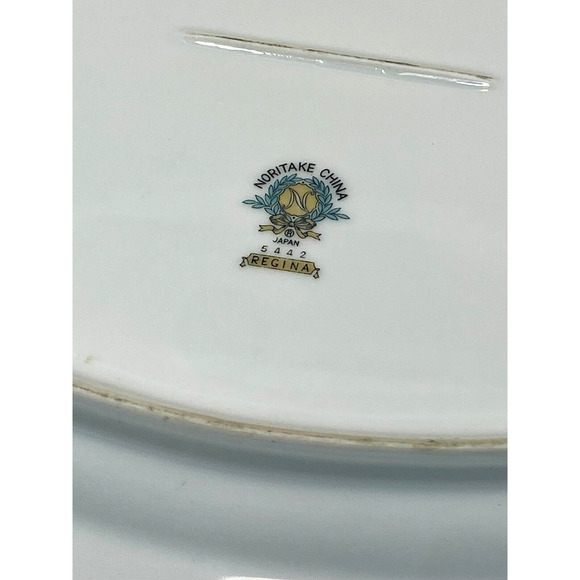 Noritake Porcelain China Regina w/Platinum Large Platter 13.5"x10" - Picture 6 of 10